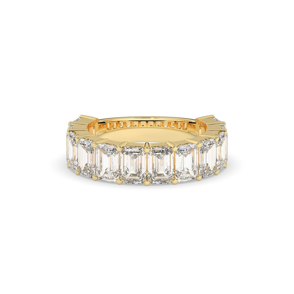 Emerald Cut Diamond Eternity Band