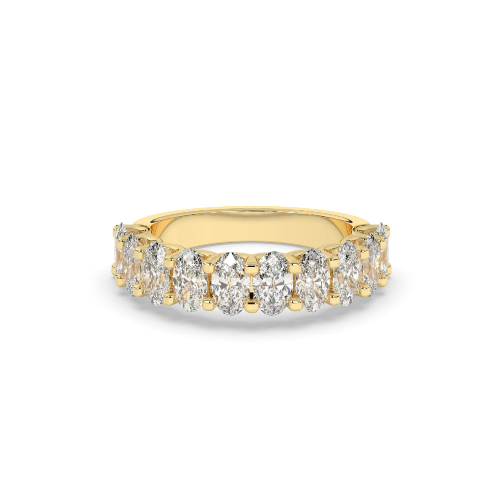 Oval Cut Diamond Eternity Band
