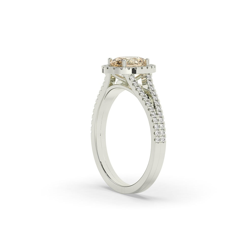 Champagne Sparkle Double Band Ring