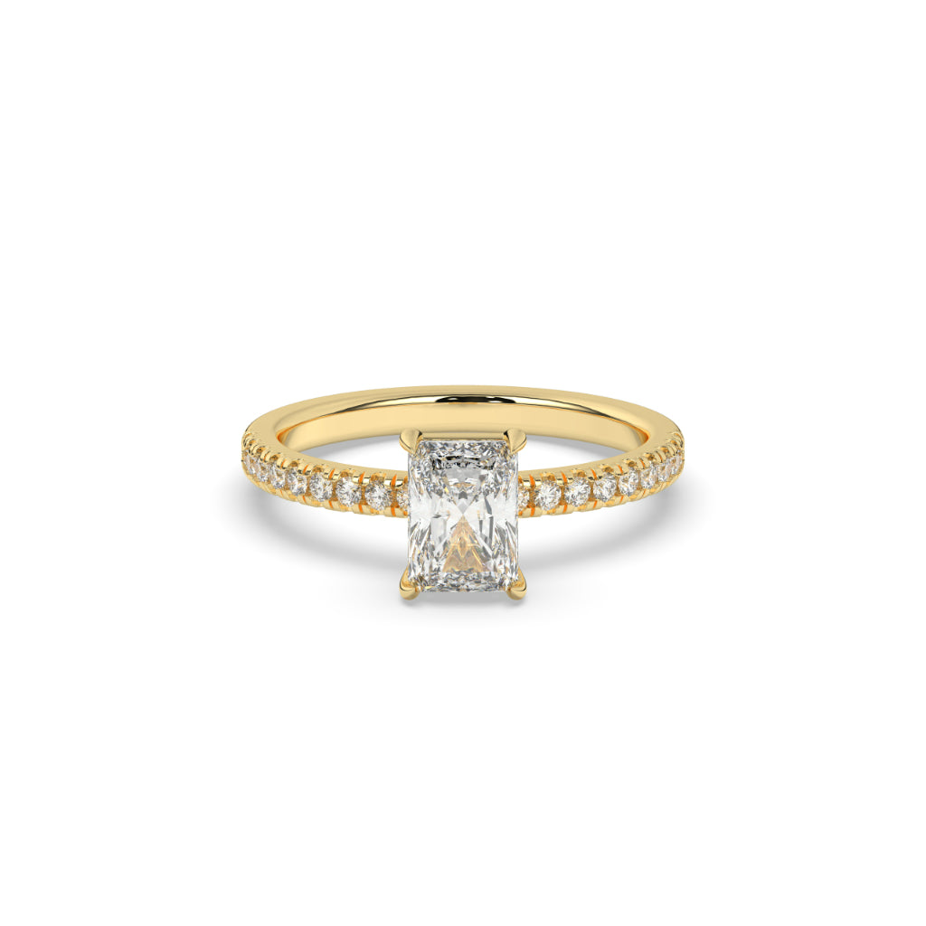 Radiant Cut Diamond Solitaire Ring