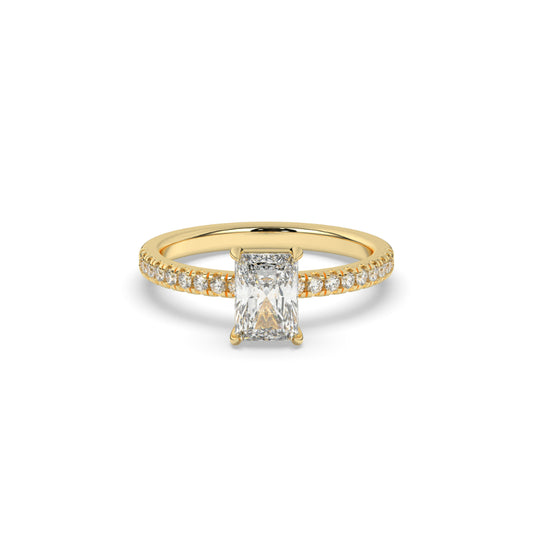 Radiant Cut Diamond Solitaire Ring