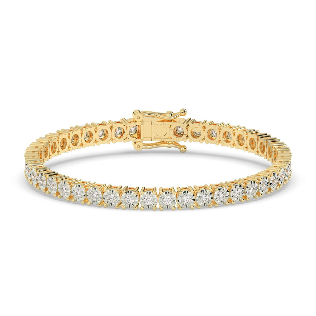 Dazzling Gold Tennis Sparkle Bracelet