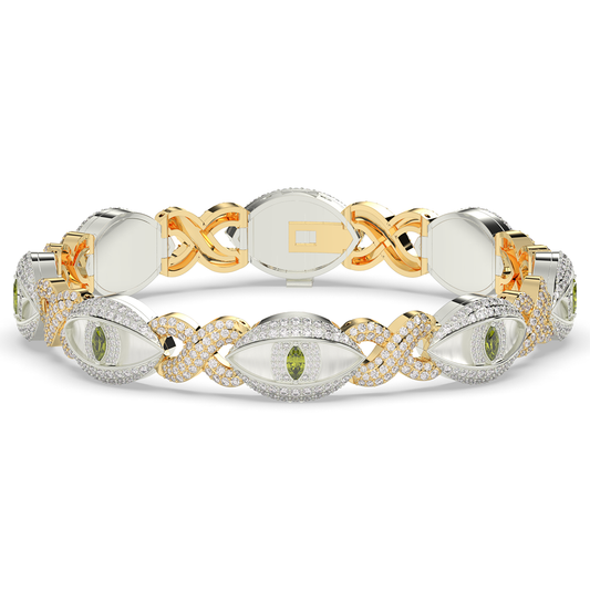 Evil Eye Infinity Diamond Bracelet