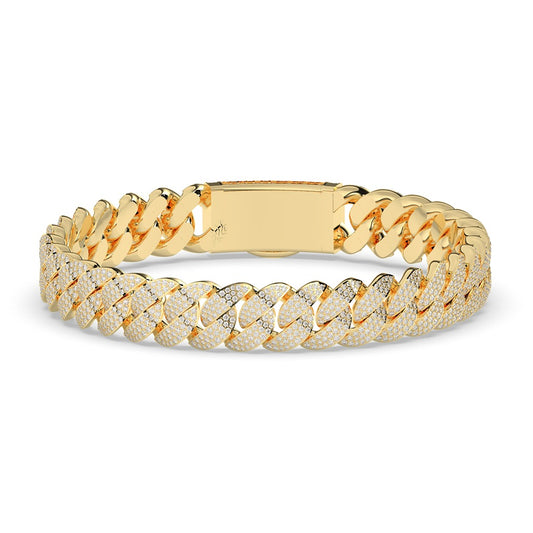 Slim Iced Cuban Link Bracelet