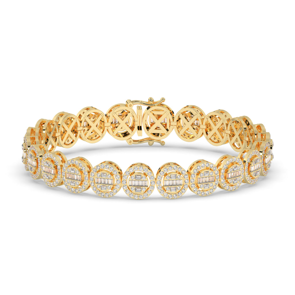 Classic Glow Baguette Circle Bracelet