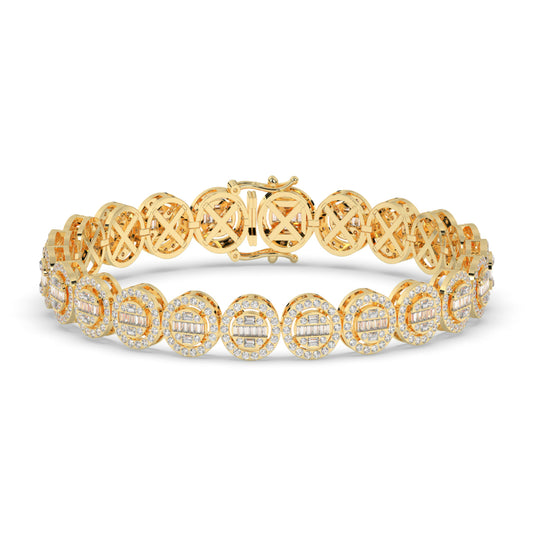 Classic Glow Baguette Circle Bracelet