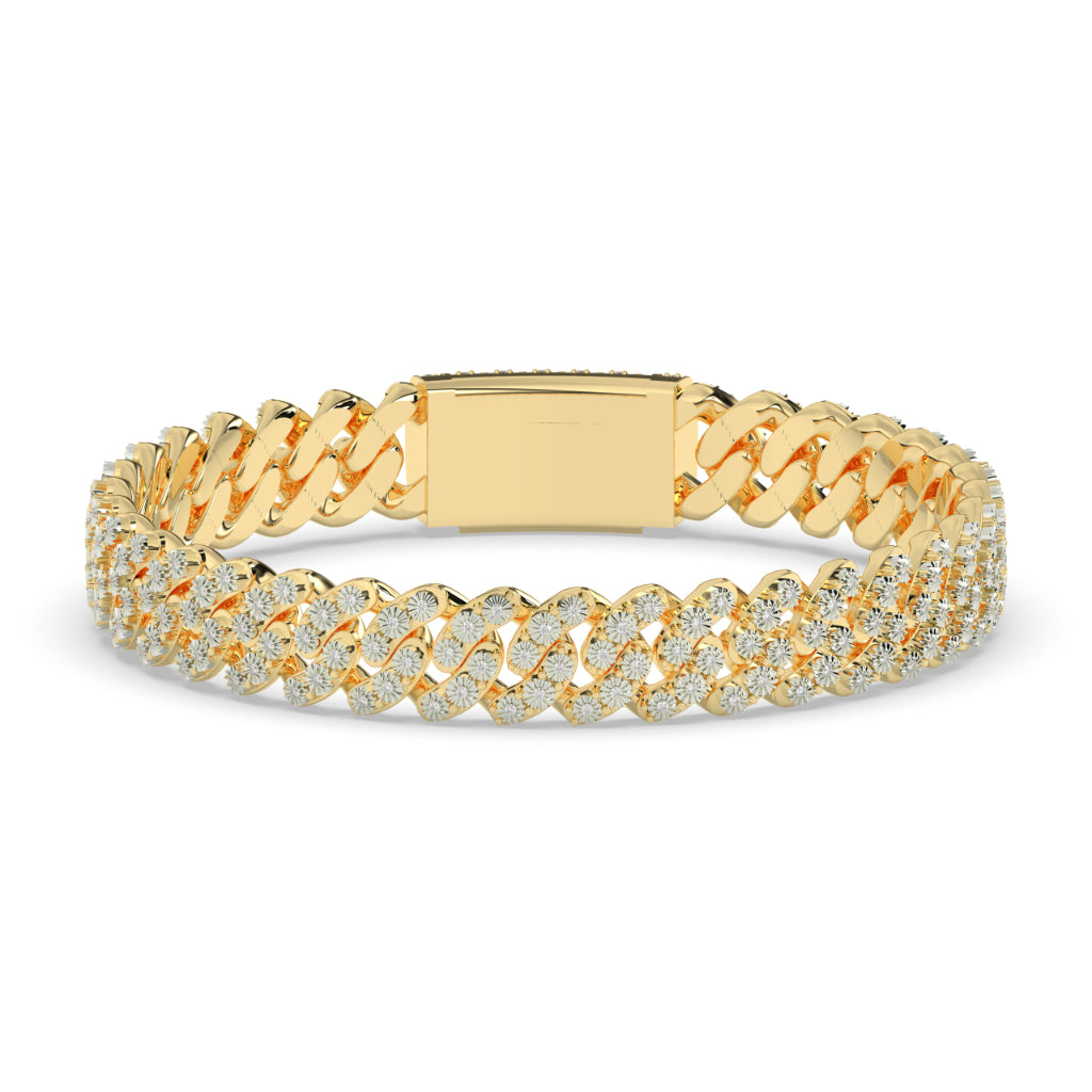 Diamond Iced Cuban Link Bracelet
