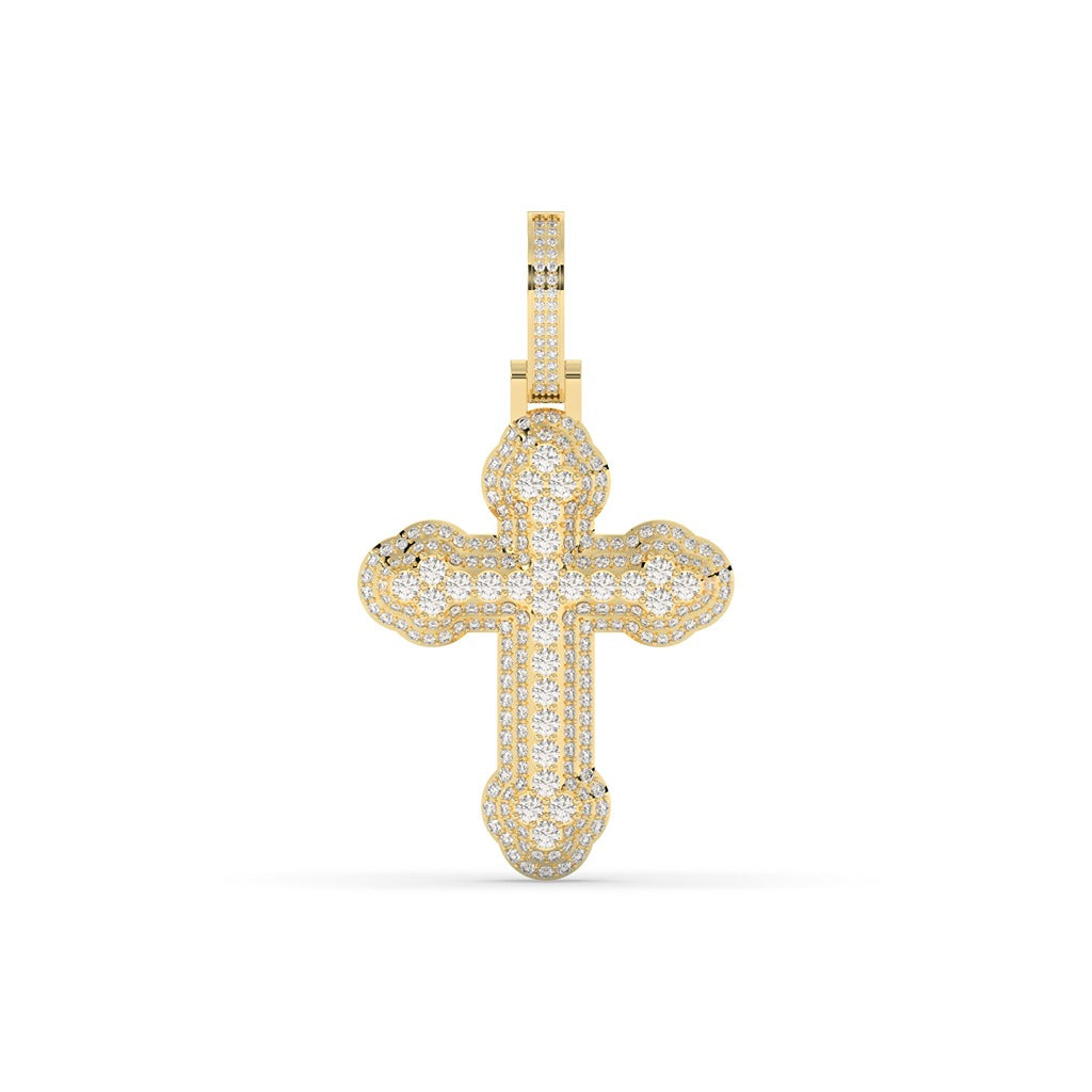 Classic Pave Diamond Cross Pendant