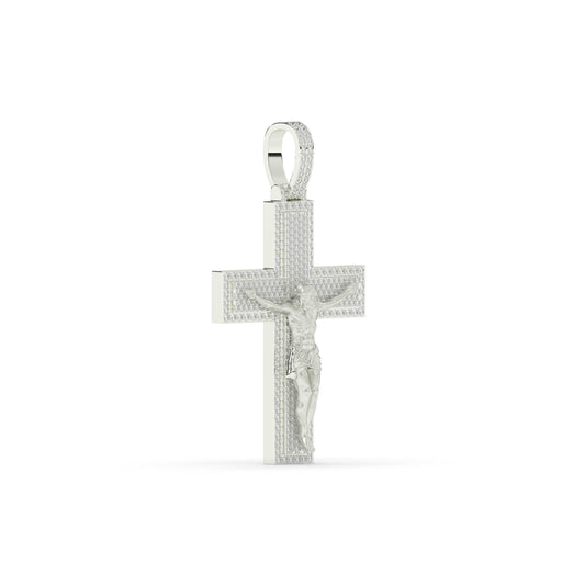 Jesus Crucifix Diamond Cross Pendant