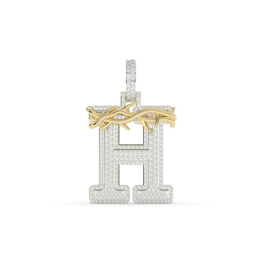 Thorn Crown H Iced Pendant