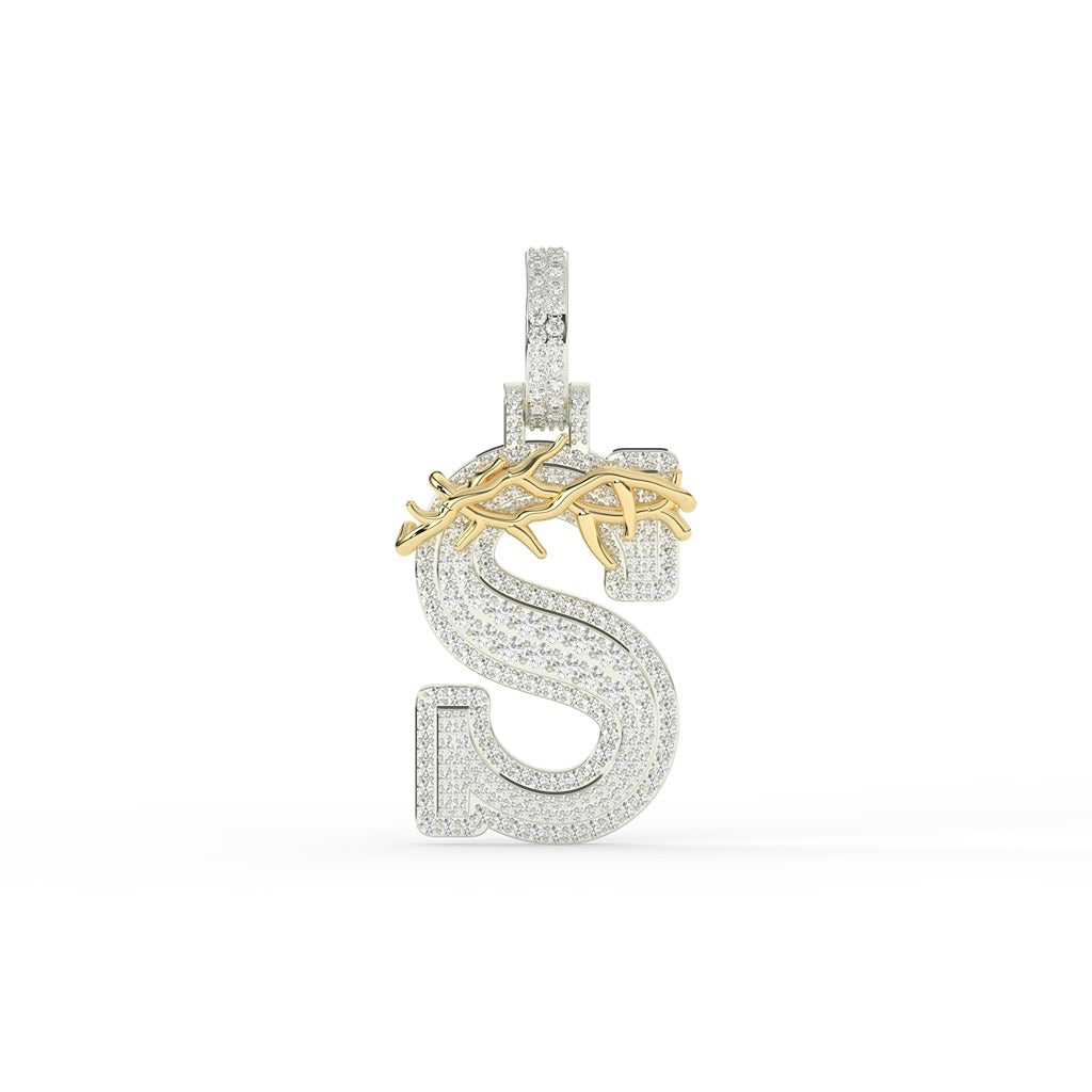Thorn Crown S Iced Pendant