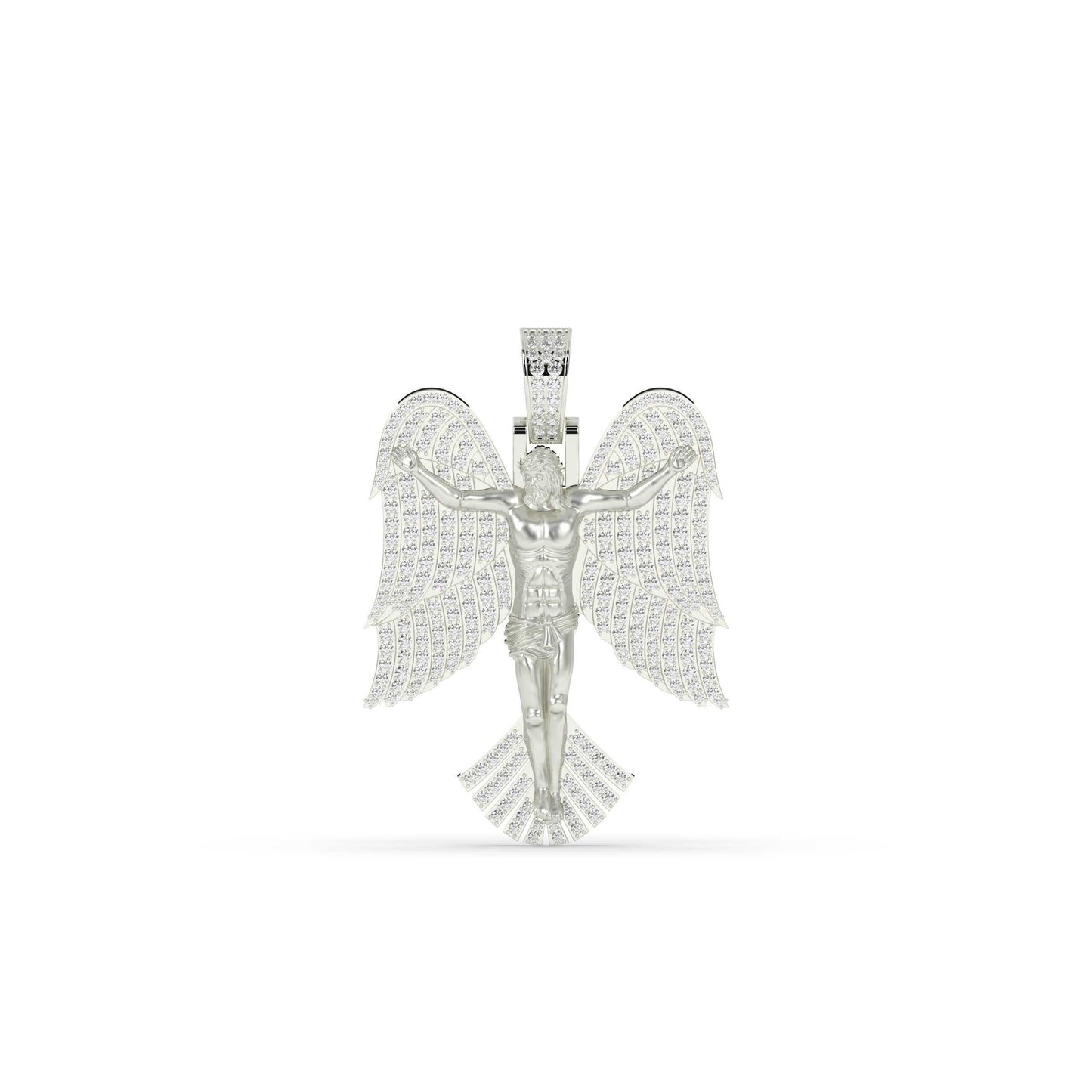 Jesus With Angel Wings Pendant