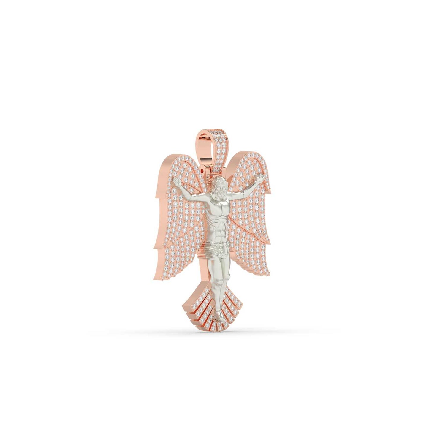 Jesus With Angel Wings Pendant