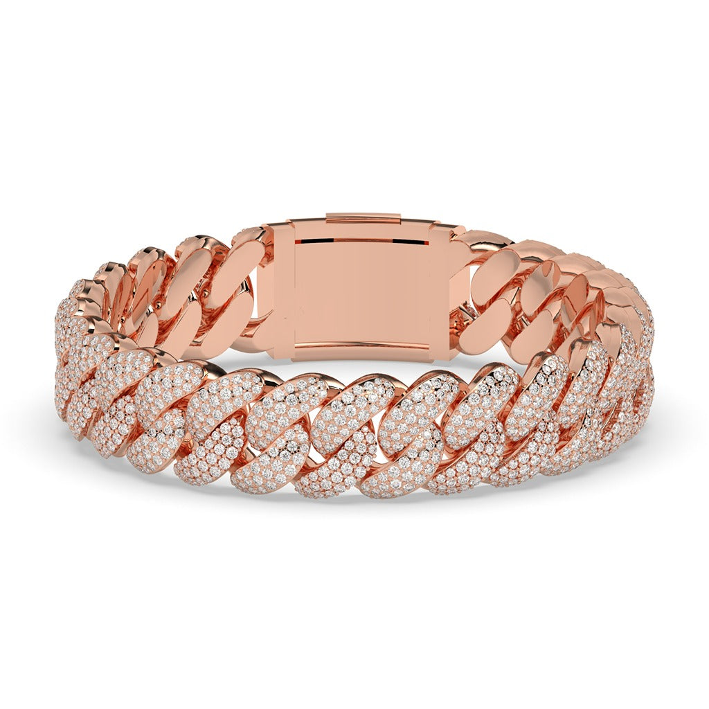 Diamond Drenched Cuban Link Bracelet