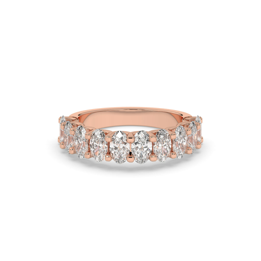 Oval Cut Diamond Eternity Band