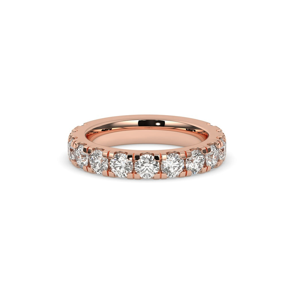 Classic Gold Round Diamond Band