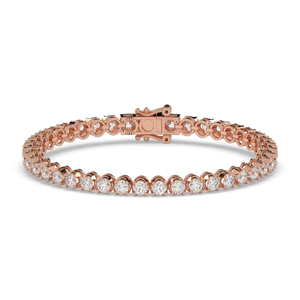 Classic Gold Diamond Tennis Bracelet