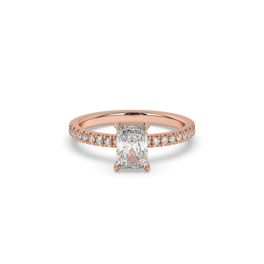Radiant Cut Diamond Solitaire Ring
