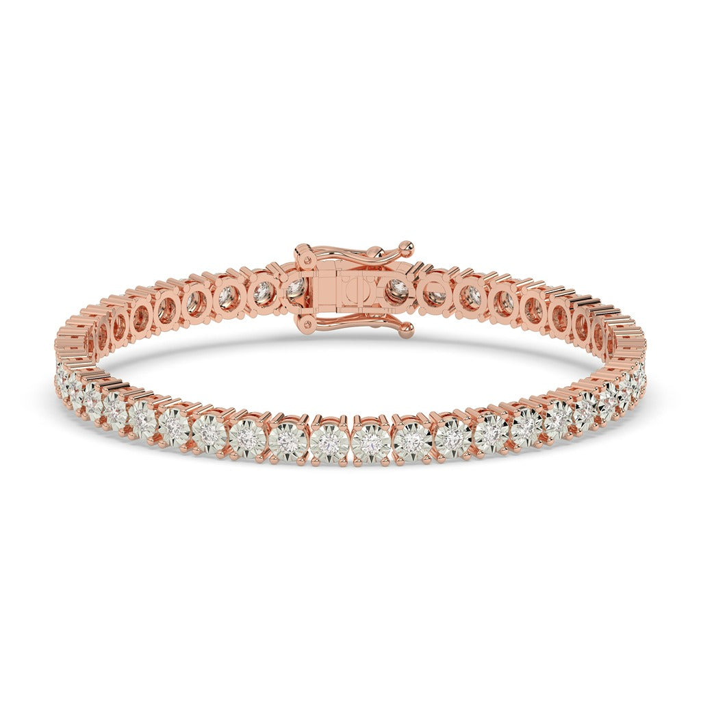 Dazzling Gold Tennis Sparkle Bracelet