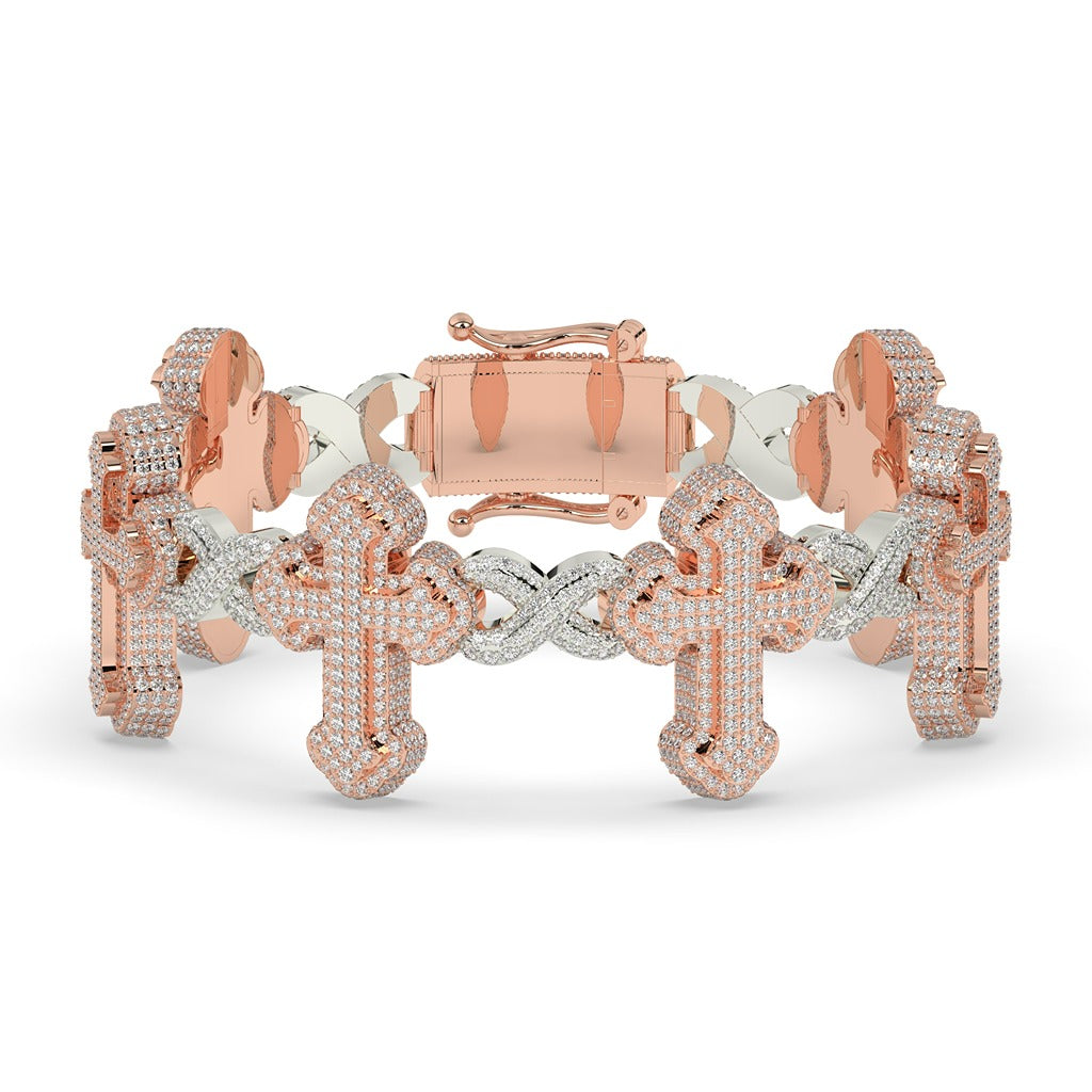 Faith Over Ice Gold Bracelet