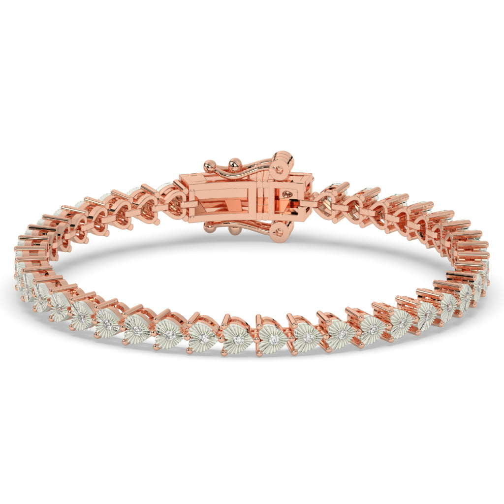 Delicate Petal Design Gold Bracelet