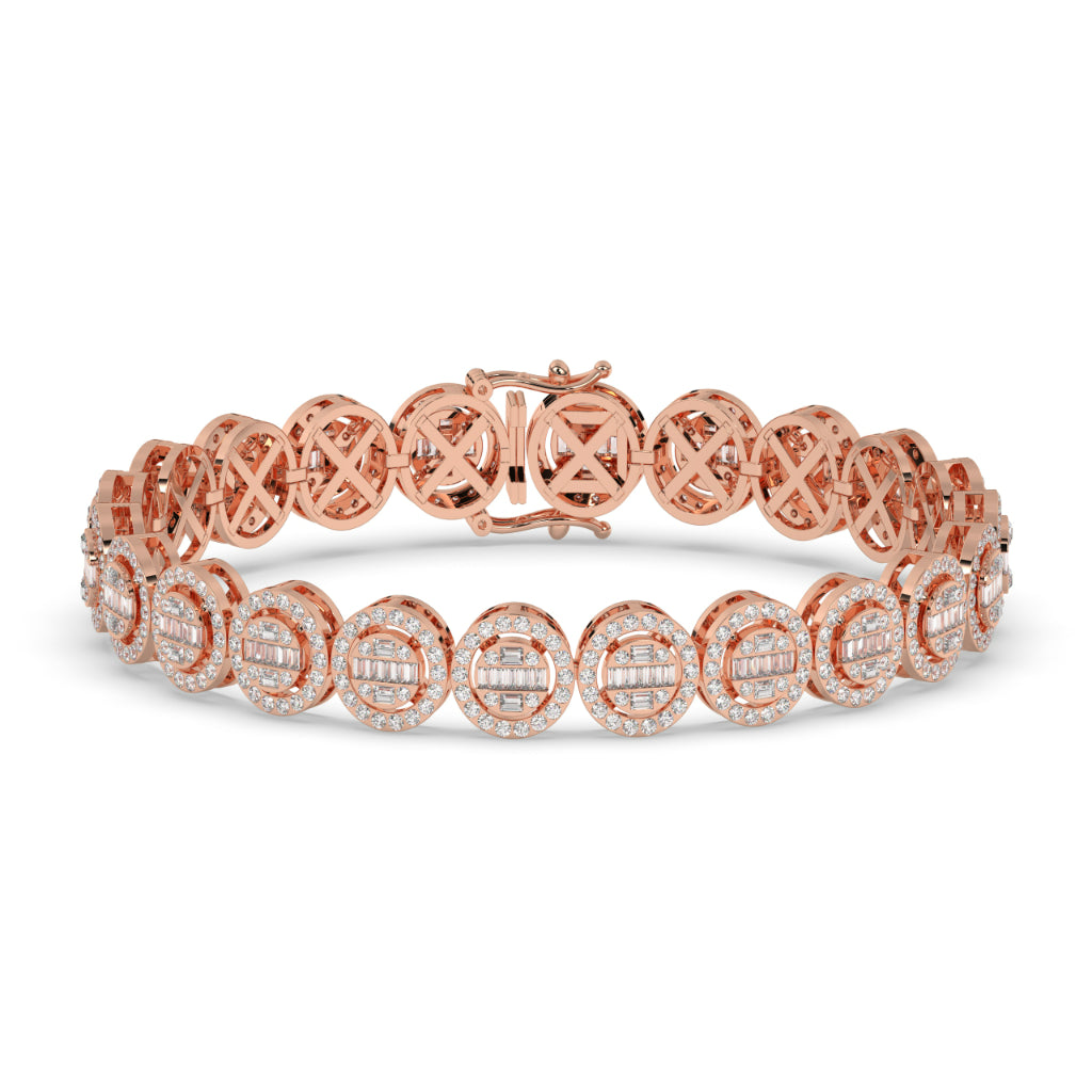 Classic Glow Baguette Circle Bracelet