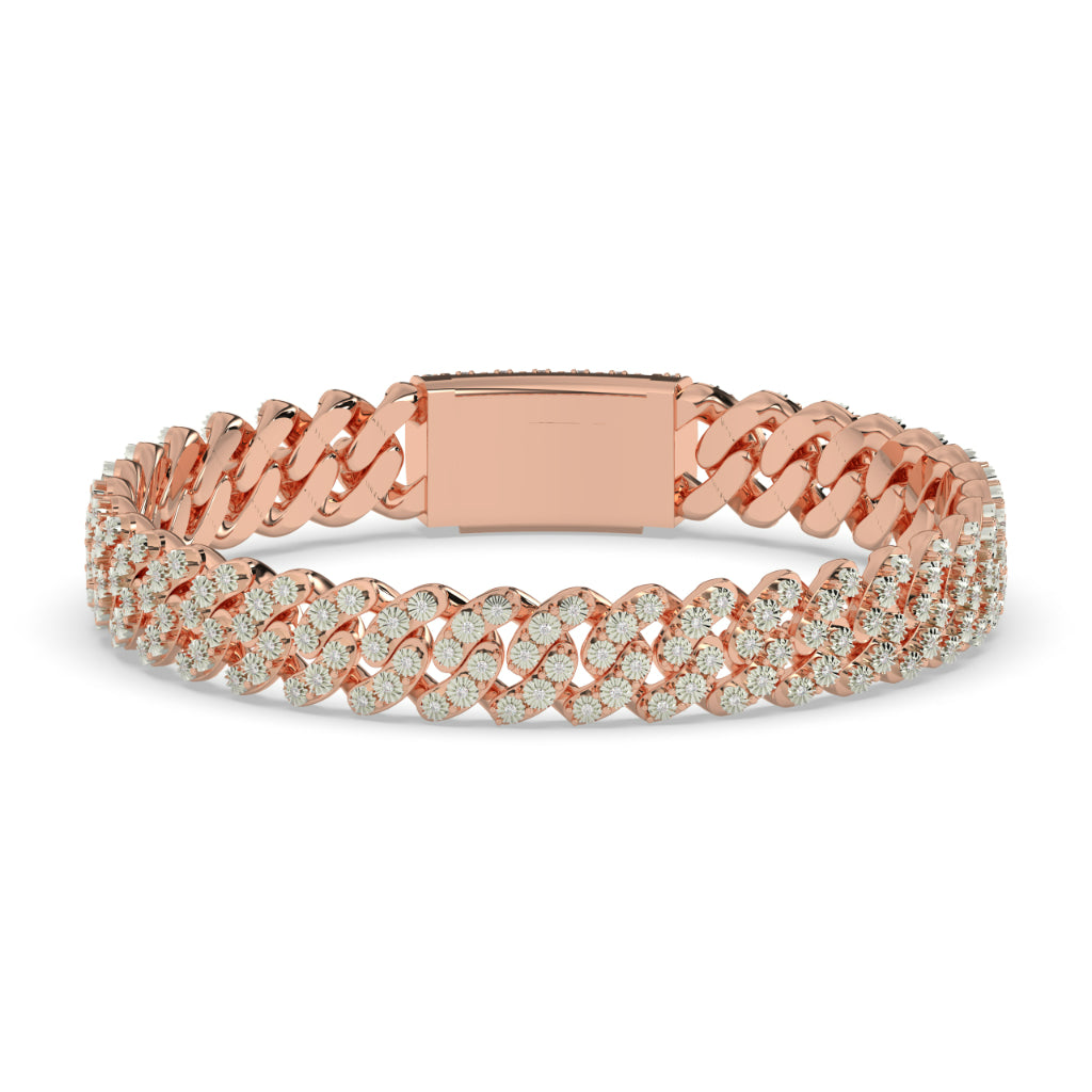 Diamond Iced Cuban Link Bracelet