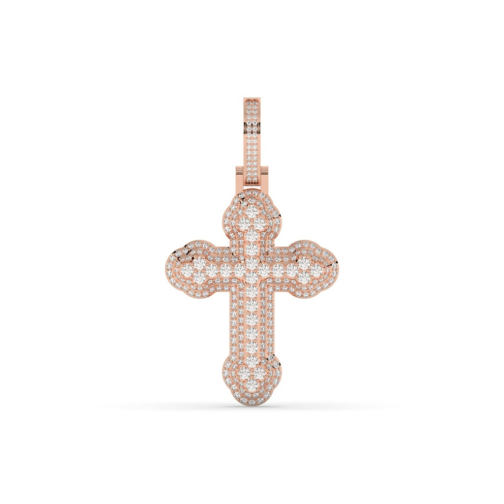 Classic Pave Diamond Cross Pendant