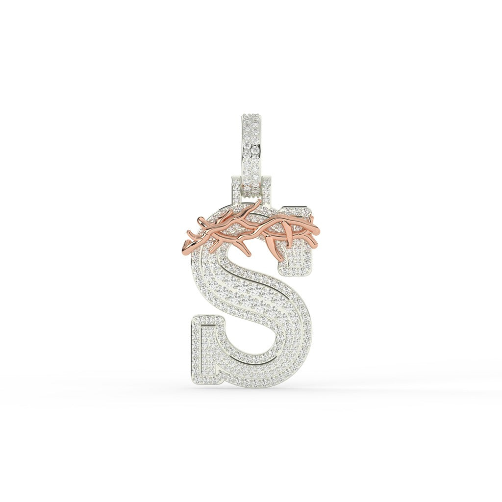 Thorn Crown S Iced Pendant