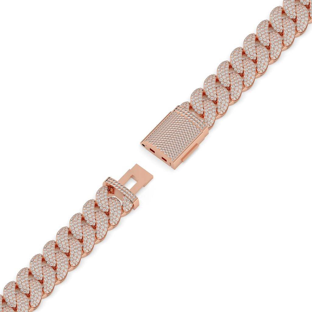 Diamond Drenched Cuban Link Bracelet