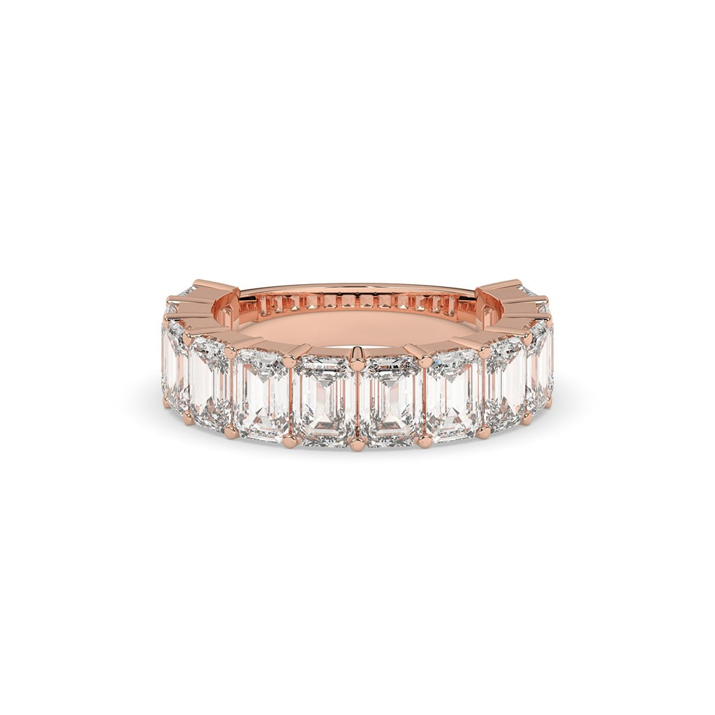 Emerald Cut Diamond Eternity Band