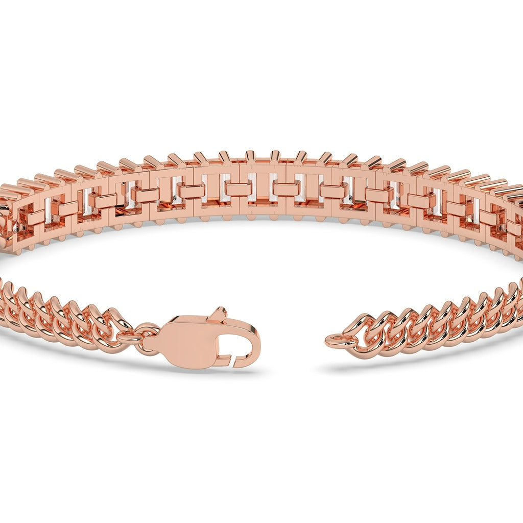 Gold Tennis Bracelet with Sparkling Diamonds & Sapphires