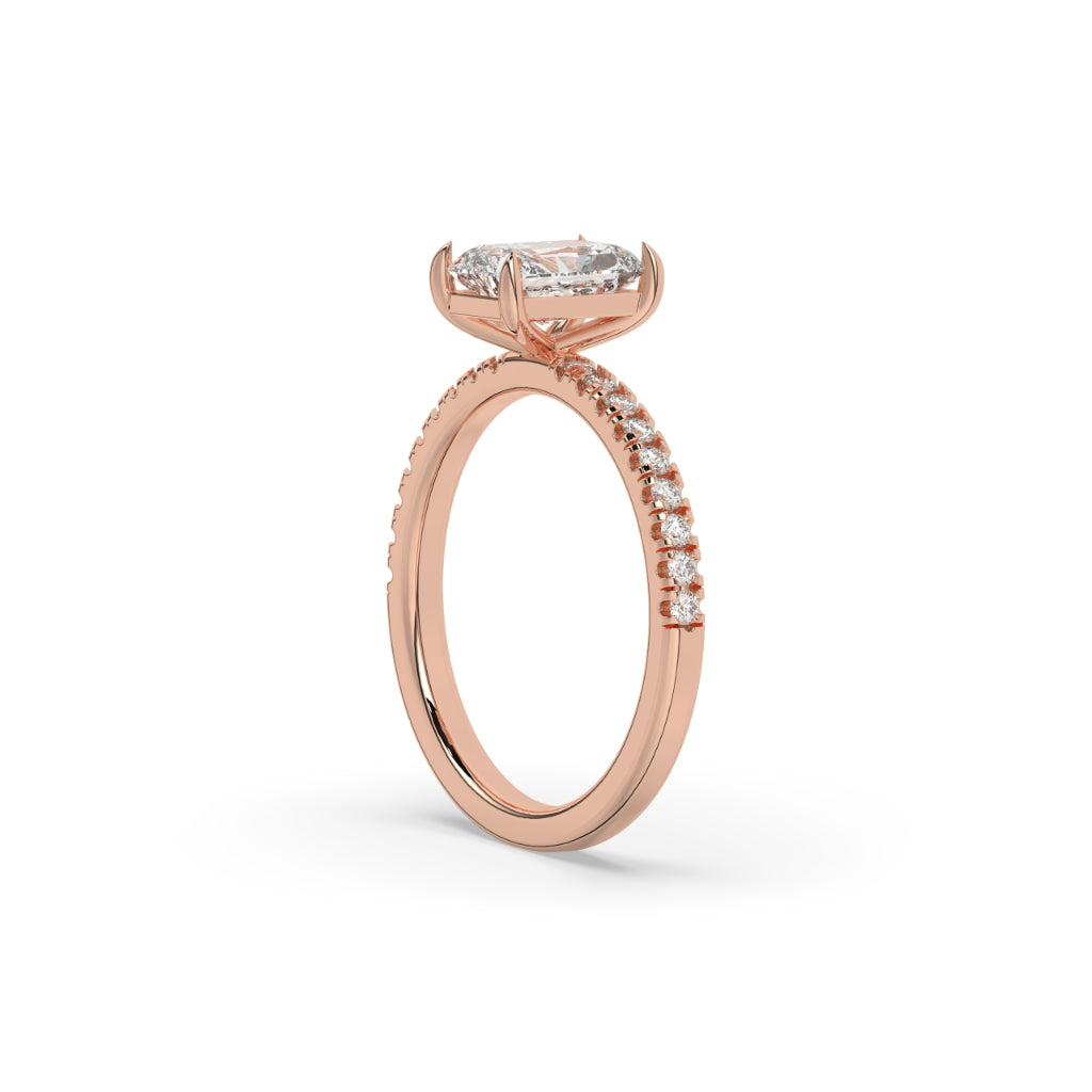 Radiant Cut Diamond Solitaire Ring
