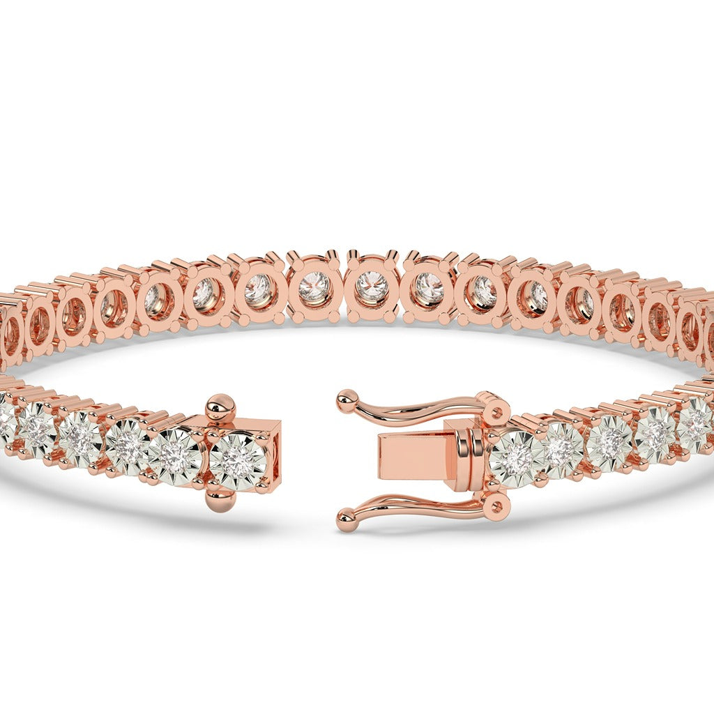 Dazzling Gold Tennis Sparkle Bracelet