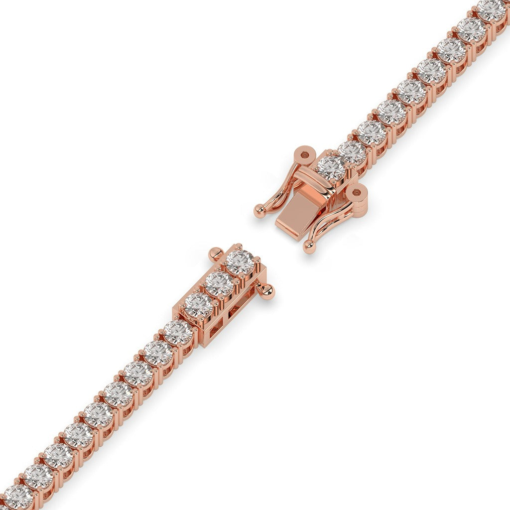 Timeless Round Diamond Tennis Bracelet in Gold