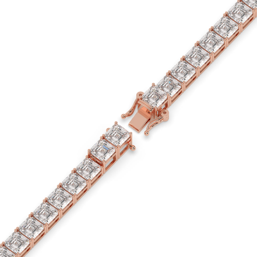 Iced Out Baguette Diamond Cuban Link Bracelet