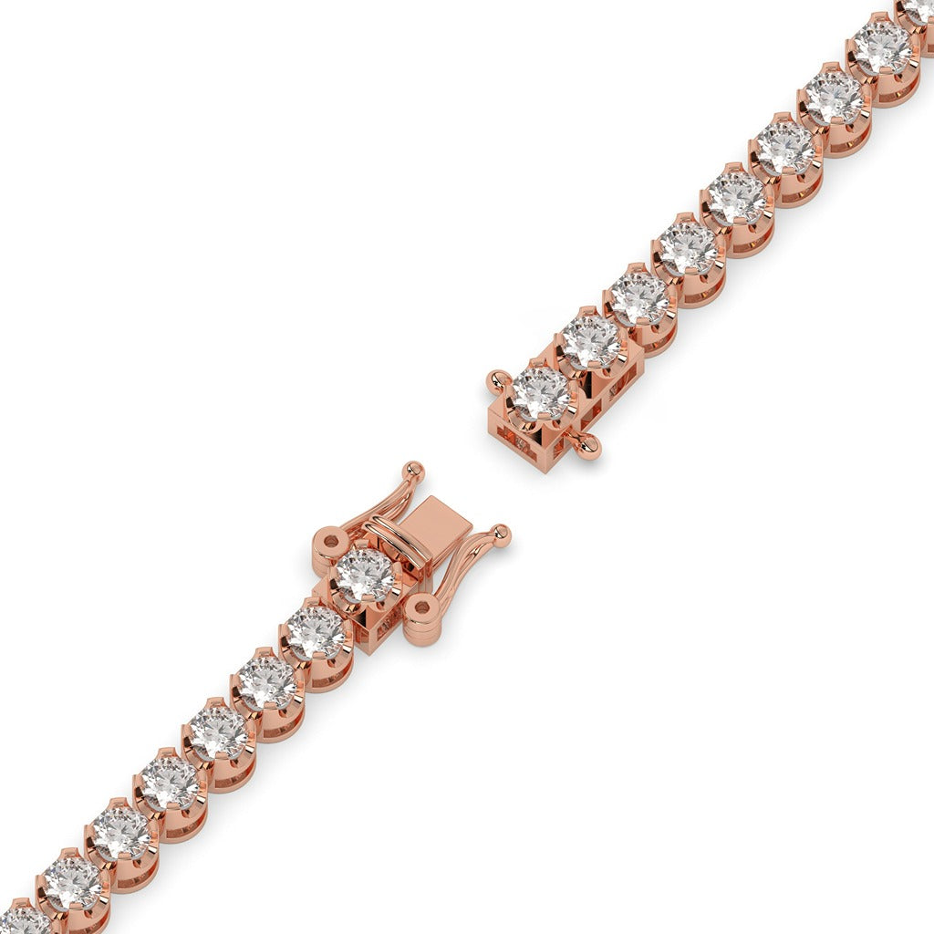 Classic Gold Diamond Tennis Bracelet