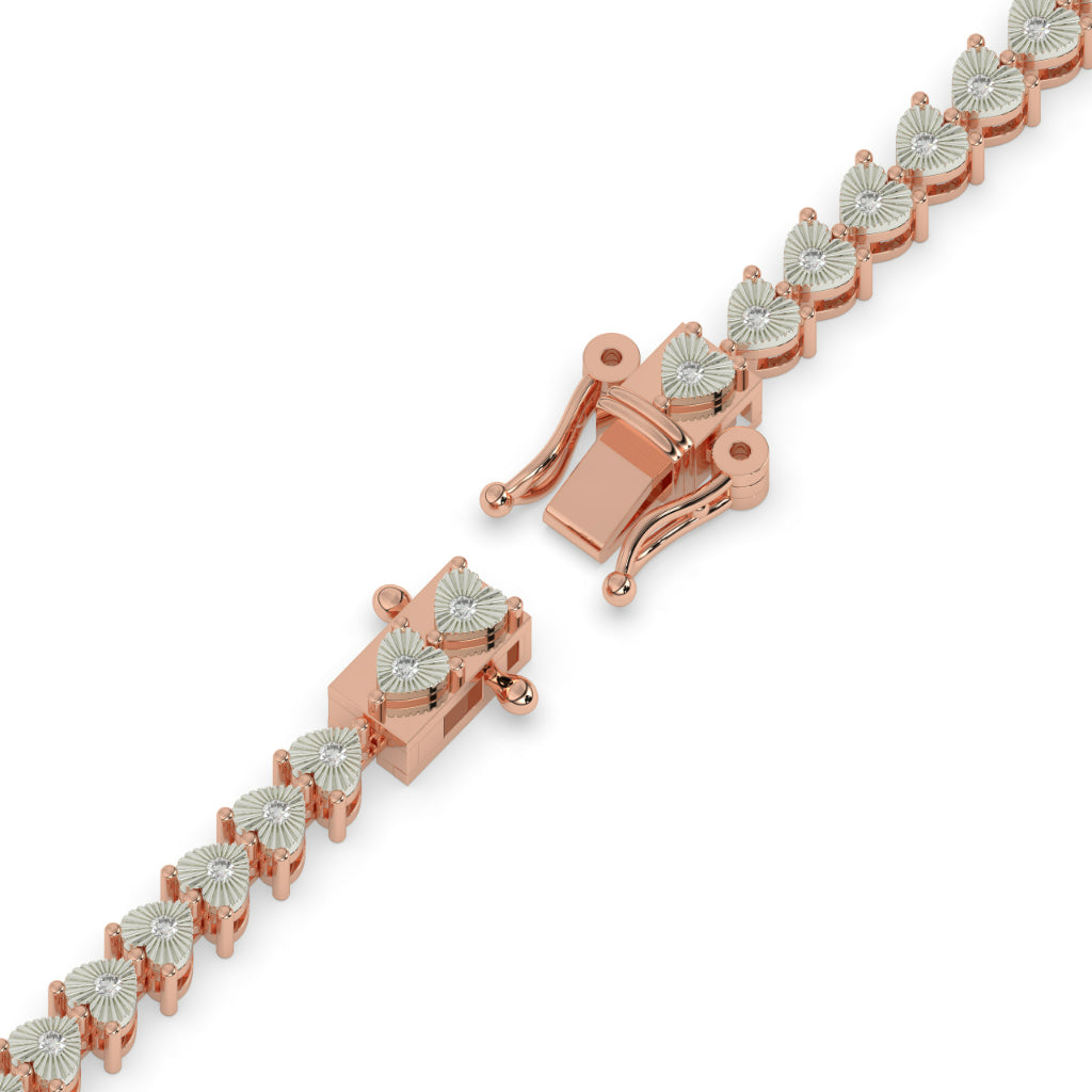 Delicate Petal Design Gold Bracelet