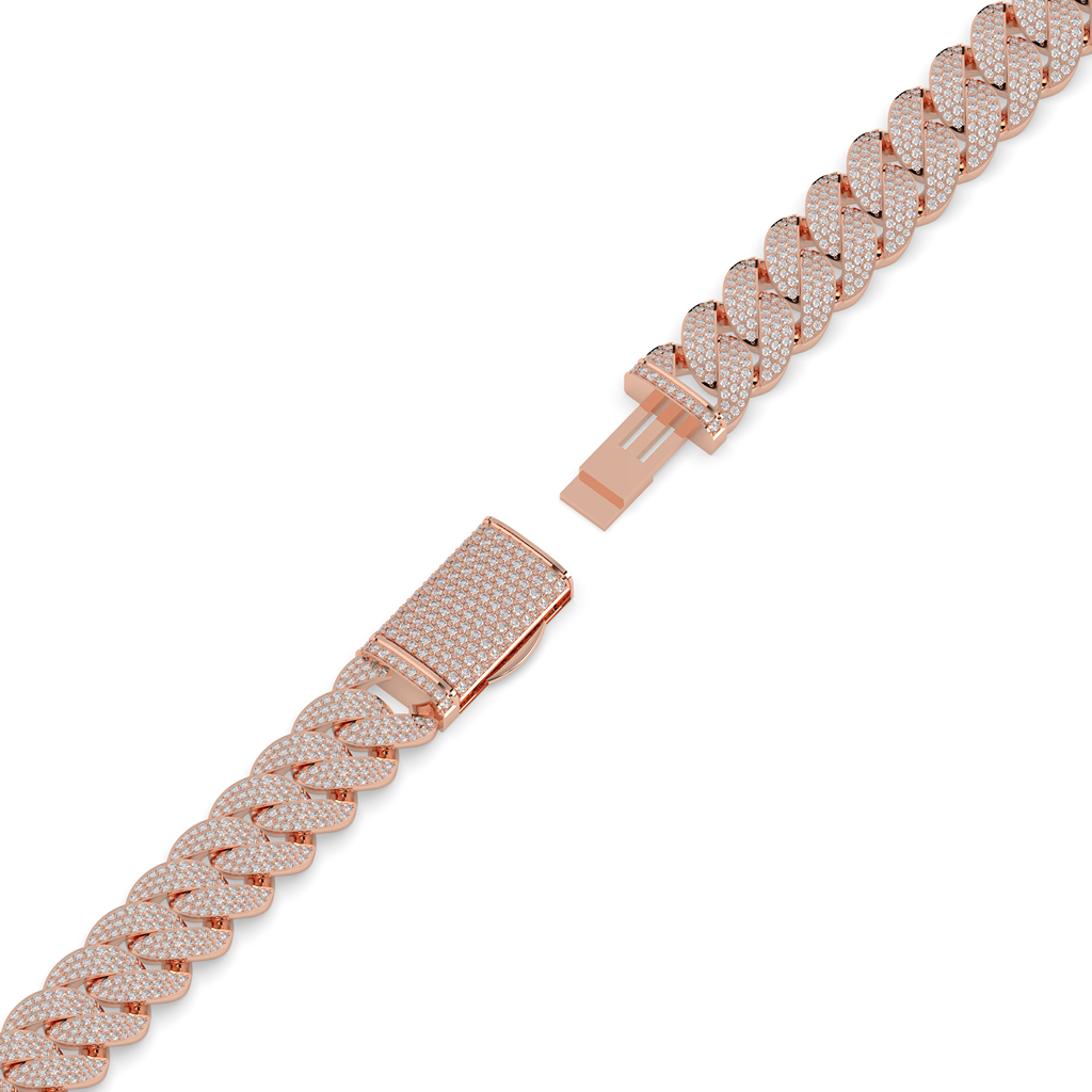 Slim Iced Cuban Link Bracelet