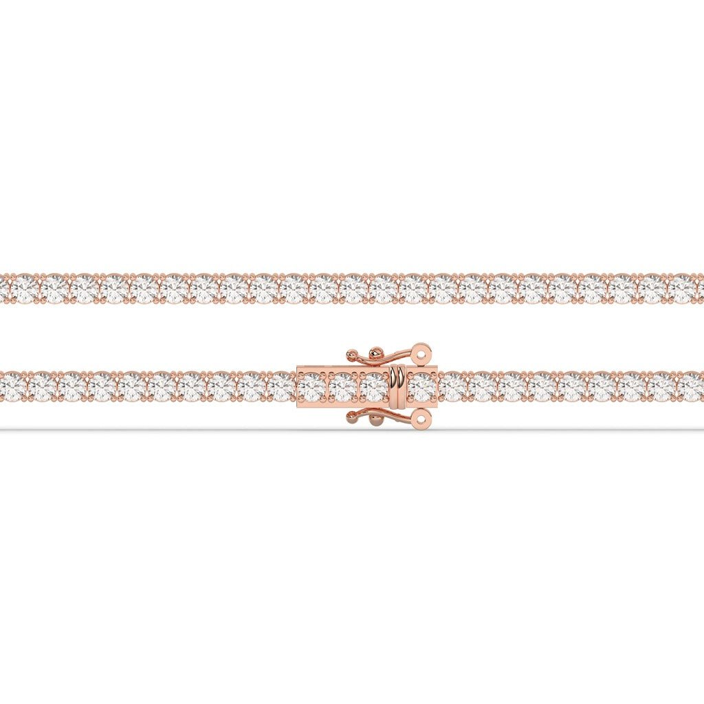 Timeless Round Diamond Tennis Bracelet in Gold