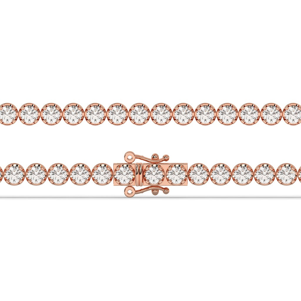 Classic Gold Diamond Tennis Bracelet
