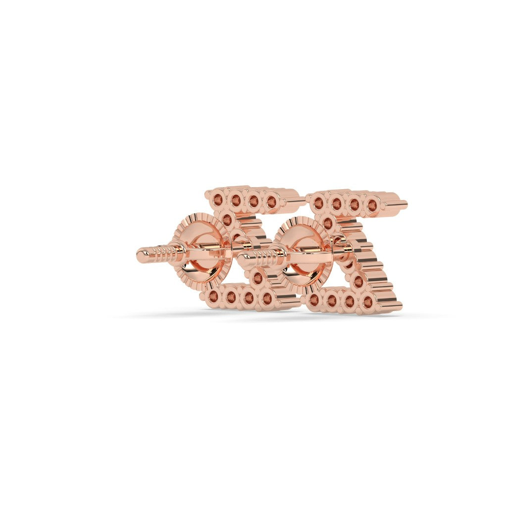 Sparkling Z Alphabet Stud Earrings