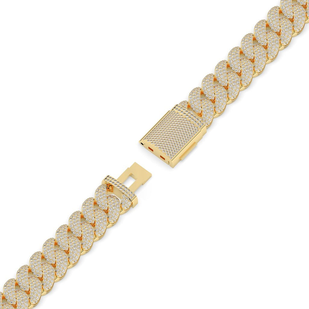 Diamond Drenched Cuban Link Bracelet