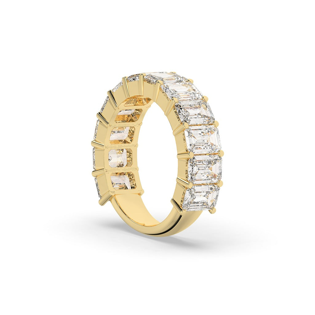 Emerald Cut Diamond Eternity Band