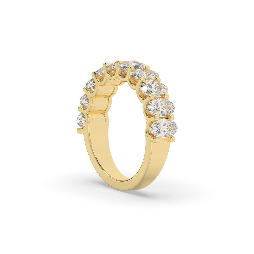Oval Cut Diamond Eternity Band