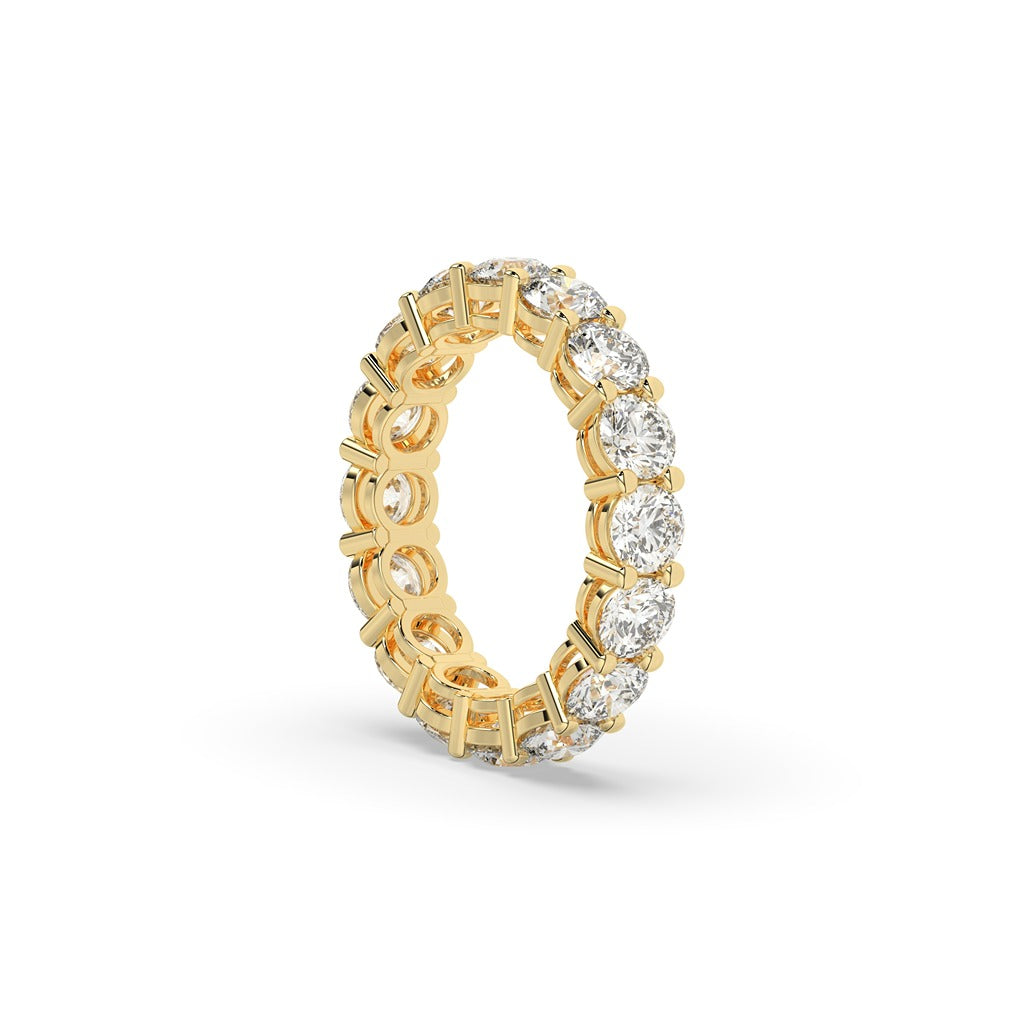 Gold Classic Round Diamond Band