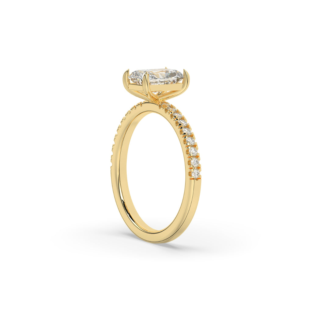 Radiant Cut Diamond Solitaire Ring