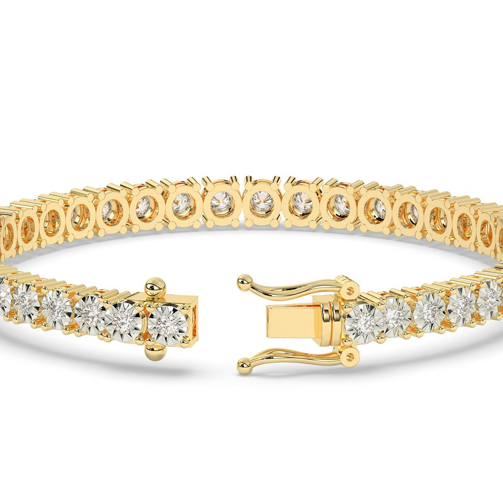 Dazzling Gold Tennis Sparkle Bracelet