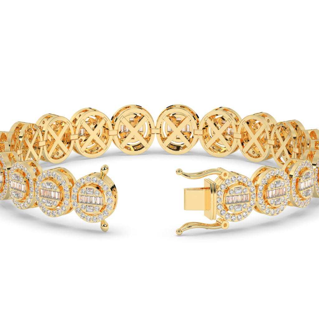 Classic Glow Baguette Circle Bracelet