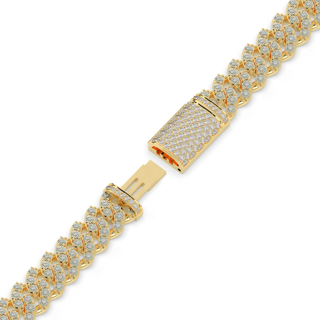 Diamond Iced Cuban Link Bracelet